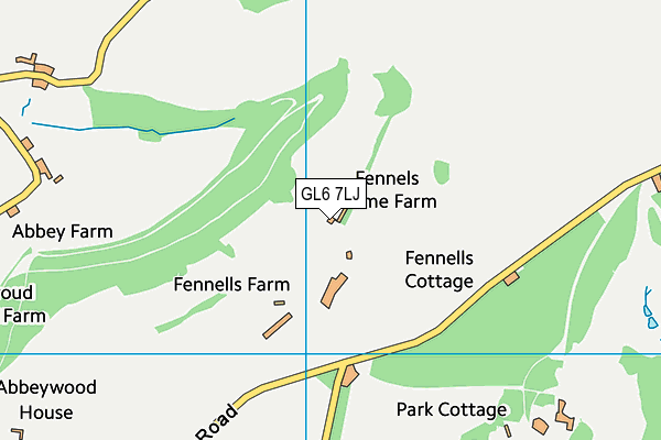 GL6 7LJ map - OS VectorMap District (Ordnance Survey) GL6 7LJ map - OS VectorMap District (Ordnance Survey)