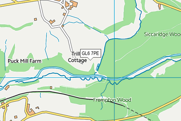 GL6 7PE map - OS VectorMap District (Ordnance Survey) GL6 7PE map - OS VectorMap District (Ordnance Survey)
