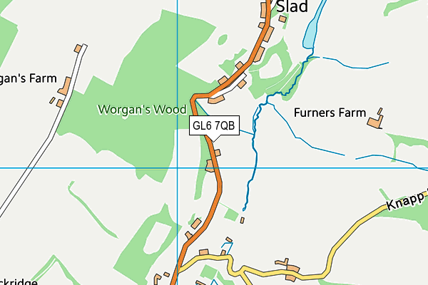 GL6 7QB map - OS VectorMap District (Ordnance Survey) GL6 7QB map - OS VectorMap District (Ordnance Survey)