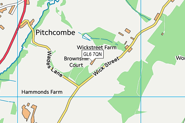 GL6 7QN map - OS VectorMap District (Ordnance Survey) GL6 7QN map - OS VectorMap District (Ordnance Survey)