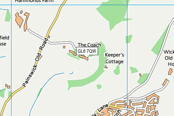 GL6 7QW map - OS VectorMap District (Ordnance Survey) GL6 7QW map - OS VectorMap District (Ordnance Survey)
