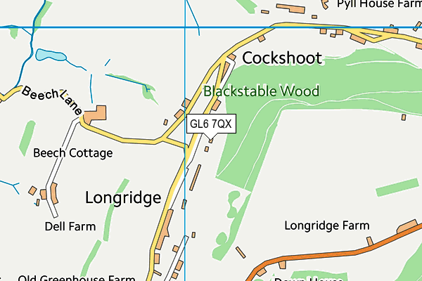 GL6 7QX map - OS VectorMap District (Ordnance Survey) GL6 7QX map - OS VectorMap District (Ordnance Survey)