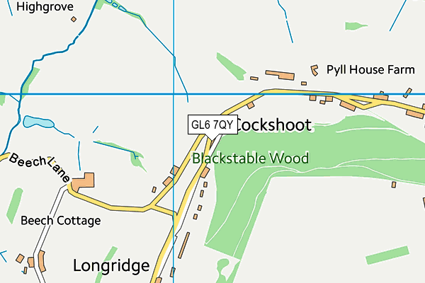 GL6 7QY map - OS VectorMap District (Ordnance Survey) GL6 7QY map - OS VectorMap District (Ordnance Survey)