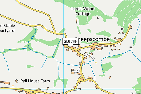 GL6 7RH map - OS VectorMap District (Ordnance Survey) GL6 7RH map - OS VectorMap District (Ordnance Survey)