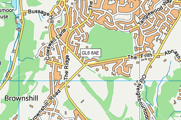 GL6 8AE map - OS VectorMap District (Ordnance Survey) GL6 8AE map - OS VectorMap District (Ordnance Survey)