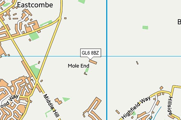 GL6 8BZ map - OS VectorMap District (Ordnance Survey) GL6 8BZ map - OS VectorMap District (Ordnance Survey)