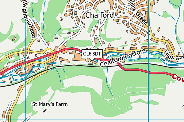 GL6 8DT map - OS VectorMap District (Ordnance Survey) GL6 8DT map - OS VectorMap District (Ordnance Survey)