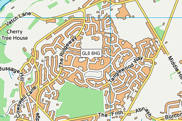 GL6 8HG map - OS VectorMap District (Ordnance Survey) GL6 8HG map - OS VectorMap District (Ordnance Survey)
