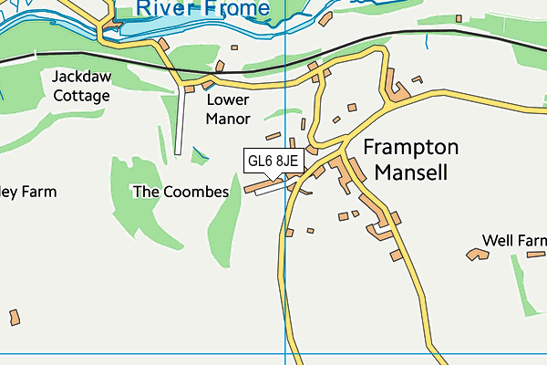 GL6 8JE map - OS VectorMap District (Ordnance Survey) GL6 8JE map - OS VectorMap District (Ordnance Survey)
