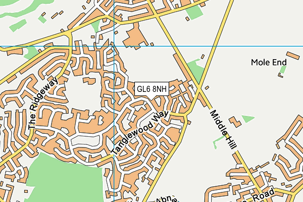 GL6 8NH map - OS VectorMap District (Ordnance Survey) GL6 8NH map - OS VectorMap District (Ordnance Survey)