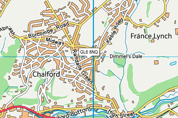 GL6 8NQ map - OS VectorMap District (Ordnance Survey) GL6 8NQ map - OS VectorMap District (Ordnance Survey)