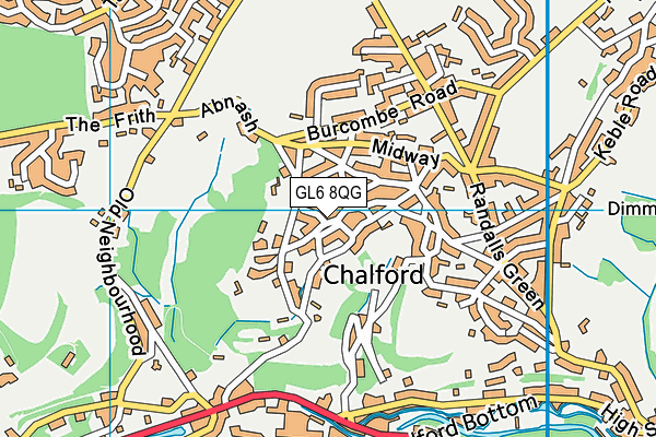 GL6 8QG map - OS VectorMap District (Ordnance Survey) GL6 8QG map - OS VectorMap District (Ordnance Survey)