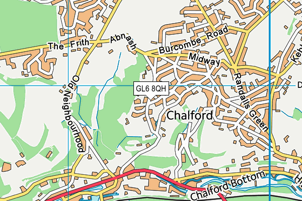 GL6 8QH map - OS VectorMap District (Ordnance Survey) GL6 8QH map - OS VectorMap District (Ordnance Survey)