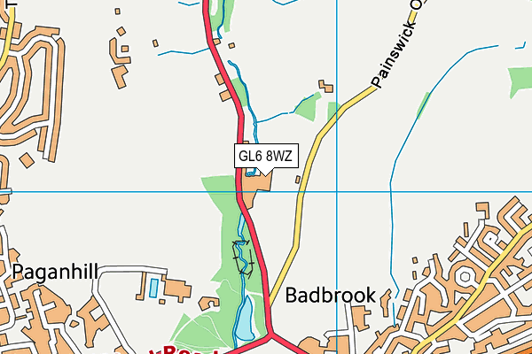 GL6 8WZ map - OS VectorMap District (Ordnance Survey) GL6 8WZ map - OS VectorMap District (Ordnance Survey)