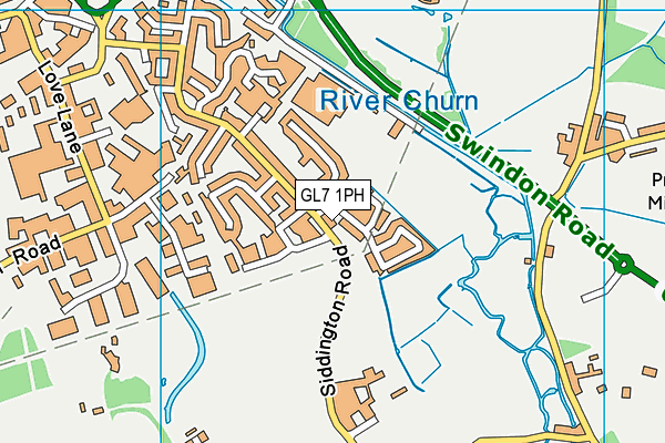 GL7 1PH map - OS VectorMap District (Ordnance Survey) GL7 1PH map - OS VectorMap District (Ordnance Survey)
