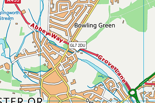 GL7 2DU map - OS VectorMap District (Ordnance Survey) GL7 2DU map - OS VectorMap District (Ordnance Survey)