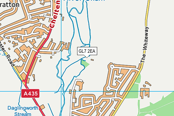 GL7 2EA map - OS VectorMap District (Ordnance Survey) GL7 2EA map - OS VectorMap District (Ordnance Survey)