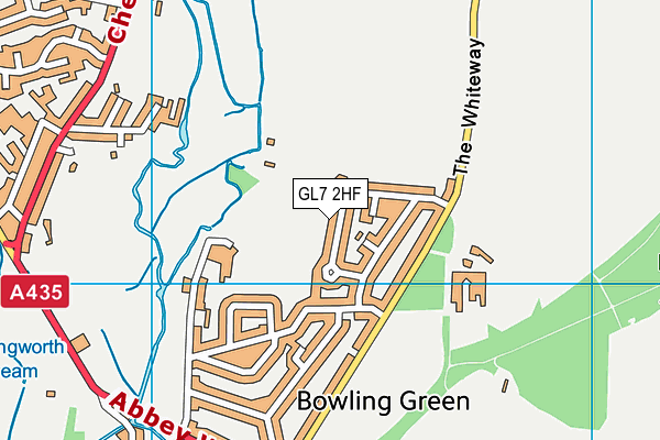 GL7 2HF map - OS VectorMap District (Ordnance Survey) GL7 2HF map - OS VectorMap District (Ordnance Survey)