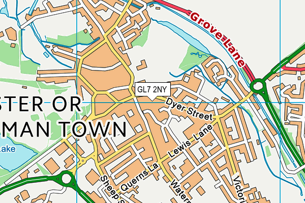 GL7 2NY map - OS VectorMap District (Ordnance Survey) GL7 2NY map - OS VectorMap District (Ordnance Survey)