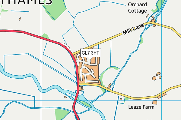 GL7 3HT map - OS VectorMap District (Ordnance Survey) GL7 3HT map - OS VectorMap District (Ordnance Survey)