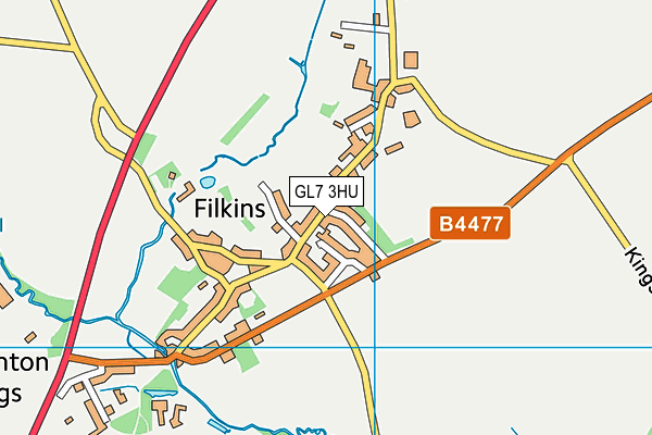 GL7 3HU map - OS VectorMap District (Ordnance Survey) GL7 3HU map - OS VectorMap District (Ordnance Survey)