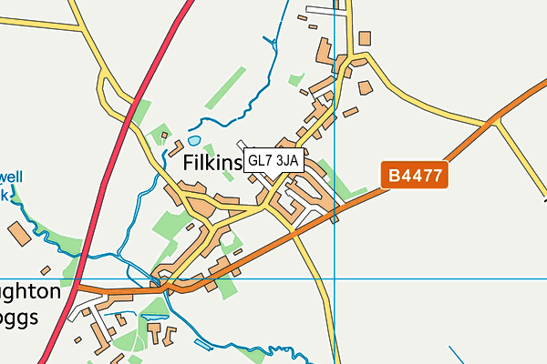 GL7 3JA map - OS VectorMap District (Ordnance Survey) GL7 3JA map - OS VectorMap District (Ordnance Survey)