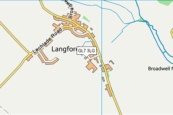 GL7 3LG map - OS VectorMap District (Ordnance Survey) GL7 3LG map - OS VectorMap District (Ordnance Survey)