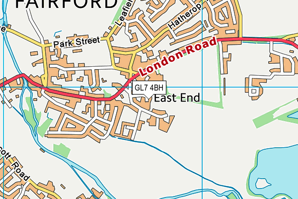 GL7 4BH map - OS VectorMap District (Ordnance Survey) GL7 4BH map - OS VectorMap District (Ordnance Survey)