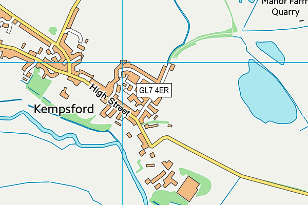 GL7 4ER map - OS VectorMap District (Ordnance Survey) GL7 4ER map - OS VectorMap District (Ordnance Survey)