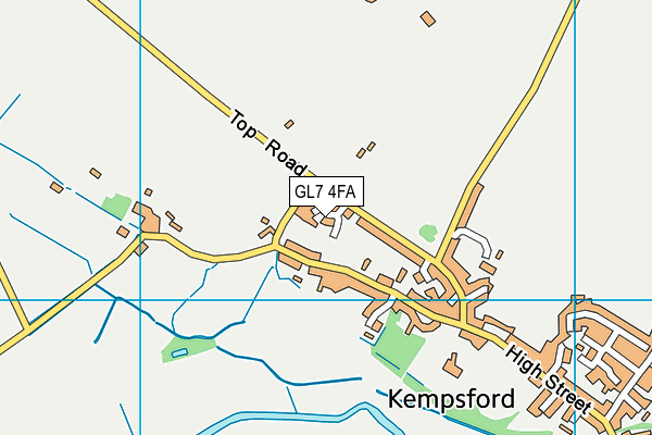 GL7 4FA map - OS VectorMap District (Ordnance Survey) GL7 4FA map - OS VectorMap District (Ordnance Survey)