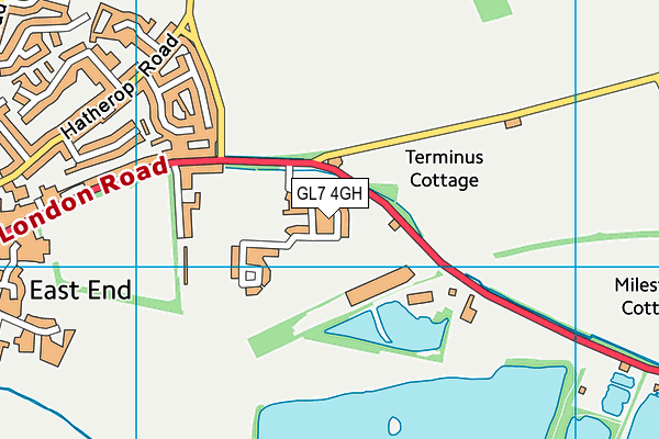 GL7 4GH map - OS VectorMap District (Ordnance Survey) GL7 4GH map - OS VectorMap District (Ordnance Survey)