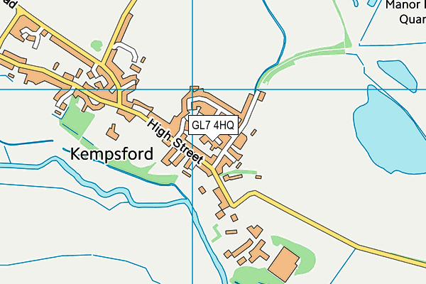 GL7 4HQ map - OS VectorMap District (Ordnance Survey) GL7 4HQ map - OS VectorMap District (Ordnance Survey)