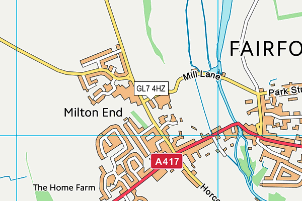 GL7 4HZ map - OS VectorMap District (Ordnance Survey) GL7 4HZ map - OS VectorMap District (Ordnance Survey)