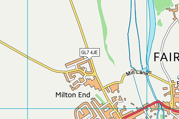GL7 4JE map - OS VectorMap District (Ordnance Survey) GL7 4JE map - OS VectorMap District (Ordnance Survey)
