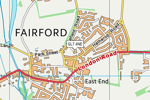 GL7 4NE map - OS VectorMap District (Ordnance Survey) GL7 4NE map - OS VectorMap District (Ordnance Survey)