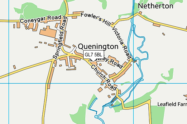 GL7 5BL map - OS VectorMap District (Ordnance Survey) GL7 5BL map - OS VectorMap District (Ordnance Survey)