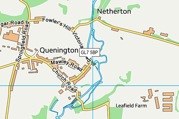 GL7 5BP map - OS VectorMap District (Ordnance Survey) GL7 5BP map - OS VectorMap District (Ordnance Survey)