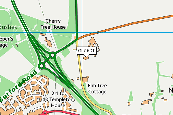 GL7 5DT map - OS VectorMap District (Ordnance Survey) GL7 5DT map - OS VectorMap District (Ordnance Survey)