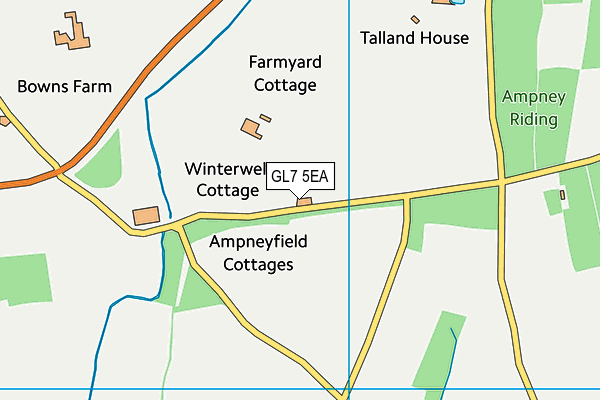 GL7 5EA map - OS VectorMap District (Ordnance Survey) GL7 5EA map - OS VectorMap District (Ordnance Survey)