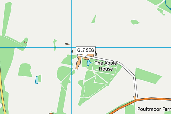 GL7 5EG map - OS VectorMap District (Ordnance Survey) GL7 5EG map - OS VectorMap District (Ordnance Survey)