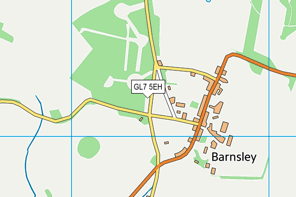 GL7 5EH map - OS VectorMap District (Ordnance Survey) GL7 5EH map - OS VectorMap District (Ordnance Survey)