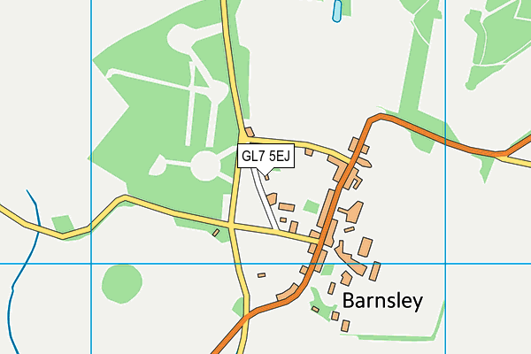 GL7 5EJ map - OS VectorMap District (Ordnance Survey) GL7 5EJ map - OS VectorMap District (Ordnance Survey)