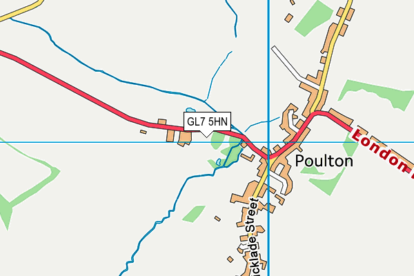 GL7 5HN map - OS VectorMap District (Ordnance Survey)