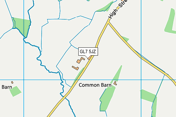 GL7 5JZ map - OS VectorMap District (Ordnance Survey) GL7 5JZ map - OS VectorMap District (Ordnance Survey)