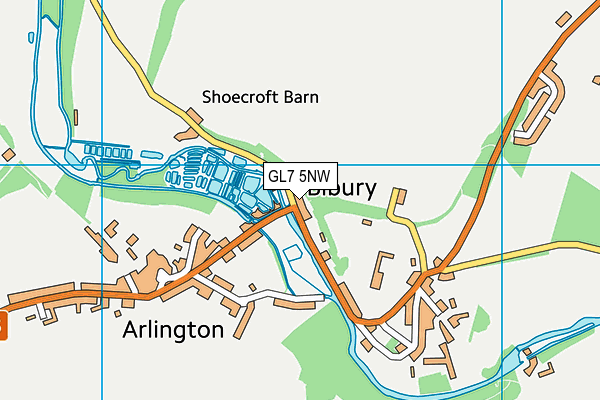 GL7 5NW map - OS VectorMap District (Ordnance Survey) GL7 5NW map - OS VectorMap District (Ordnance Survey)