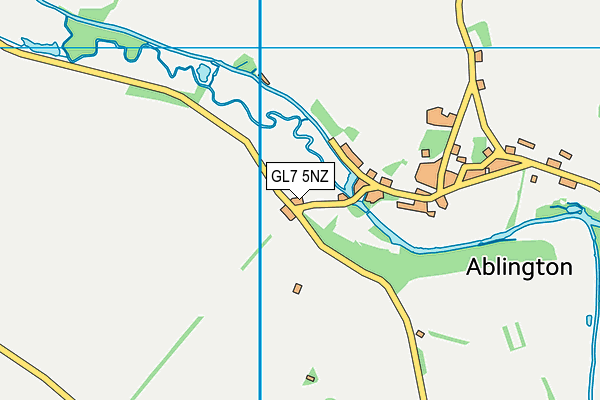 GL7 5NZ map - OS VectorMap District (Ordnance Survey) GL7 5NZ map - OS VectorMap District (Ordnance Survey)