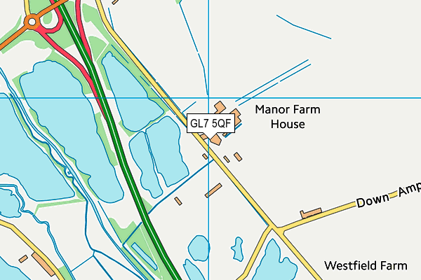 GL7 5QF map - OS VectorMap District (Ordnance Survey) GL7 5QF map - OS VectorMap District (Ordnance Survey)