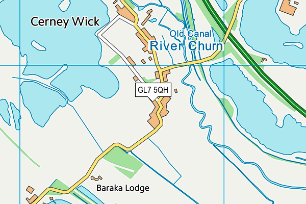 GL7 5QH map - OS VectorMap District (Ordnance Survey) GL7 5QH map - OS VectorMap District (Ordnance Survey)