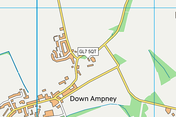 GL7 5QT map - OS VectorMap District (Ordnance Survey) GL7 5QT map - OS VectorMap District (Ordnance Survey)