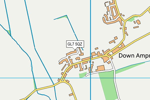 GL7 5QZ map - OS VectorMap District (Ordnance Survey) GL7 5QZ map - OS VectorMap District (Ordnance Survey)